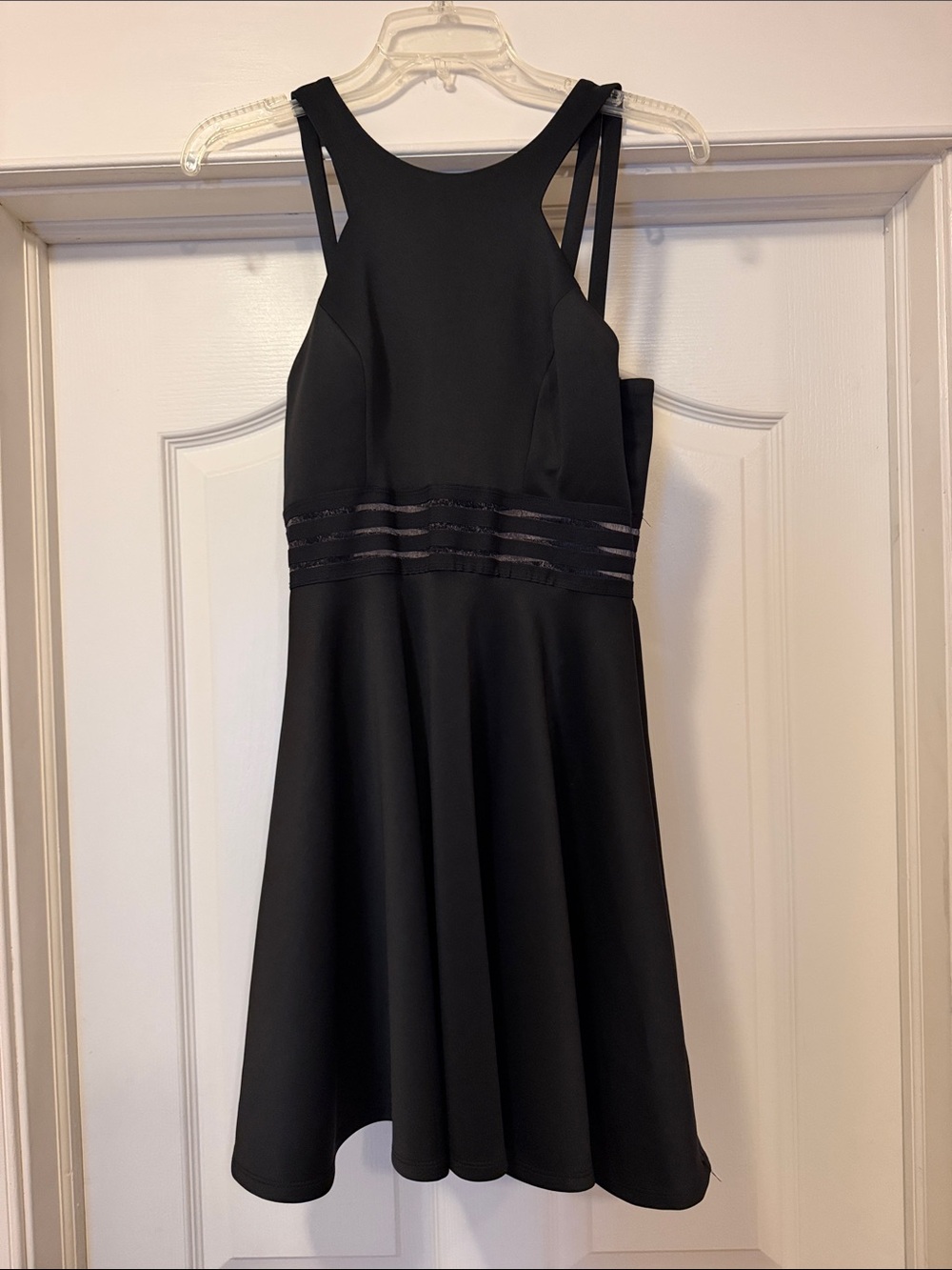 City Studio Black Sleeveless Fit-and-Flare Mini Dress